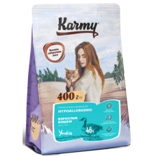 Карми (Karmy®) д/кошек HYPOALLERGENIC Утка 400 гр