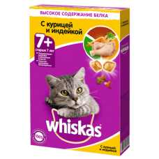 Вискас (Whiskas®) д/пож. кошек 7+ Сухой Курица/Индейка 350 гр