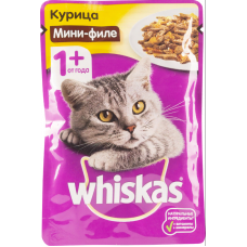 Вискас (Whiskas®) д/кошек пауч 85 гр МИНИ-ФИЛЕ Курица