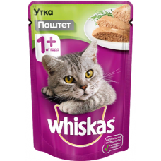 Вискас (Whiskas®) д/кошек пауч 85 гр ПАШТЕТ Утка