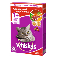Вискас (Whiskas®) д/кошек Сухой Говядина/Кролик 350 гр