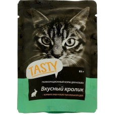 Тэсти (TASTY®) д/кошек пауч 85 гр Кролик